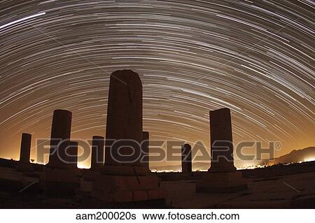 Star trails above the Private Palace of Cyrus the Great, Pasargad, Iran. View Large Photo Image Stock Photograph - Star trails above the Private Palace of Cyrus the Great, Pasargad, Iran.. Fotosearch