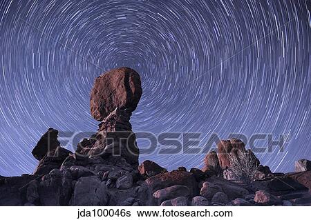Star trails around the northern pole star, Arches National Park, Utah. View Large Photo Image Stock Photograph - Star trails around the northern pole star, Arches National Park, Utah.. Fotosearch