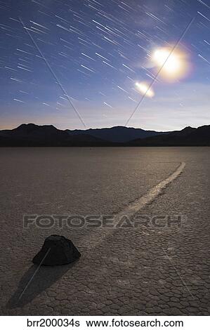 Star trails at the Racetrack Playa in Death Valley National Park, California. View Large Photo Image Stock Photograph - Star trails at the Racetrack Playa in Death Valley National Park, California.. Fotosearch