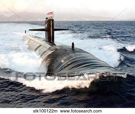 Starboard bow view of Attack Submarine, USS Los Angeles. View Large Photo Image Picture - Starboard bow view of Attack Submarine, USS Los Angeles.. Fotosearch