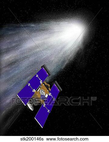 Stock Illustration - Stardust spacecraft. Fotosearch
