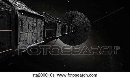 Starship inspired by the novels of Stephen Baxter. View Large Illustration Stock Illustration - Starship inspired by the novels of Stephen Baxter.. Fotosearch