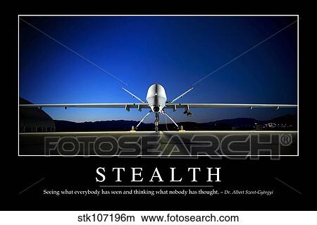 Stealth: Inspirational Quote and Motivational Poster View Large Photo Image Picture - Stealth: Inspirational Quote and Motivational Poster. Fotosearch