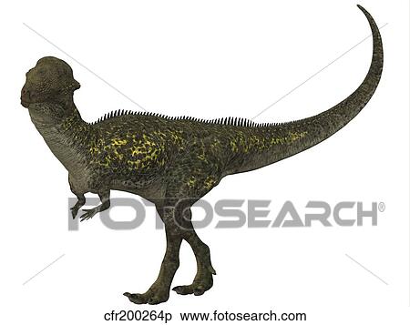 Stock Illustration - Stegoceras was a herbivorous dinosaur that lived during the Cretaceous Period.. Fotosearch