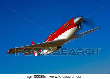 Strega, a highly modified P-51D Mustang used in unlimited air racing. View Large Photo Image Picture - Strega, a highly modified P-51D Mustang used in unlimited air racing. . Fotosearch