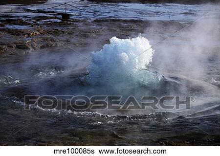 Strokkur Geysir, Haukadalur, Iceland. View Large Photo Image Stock Photograph - Strokkur Geysir, Haukadalur, Iceland.. Fotosearch
