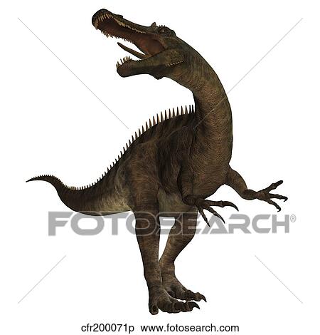 Stock Illustration - Suchomimus, a large spinosaurid dinosaur.. Fotosearch