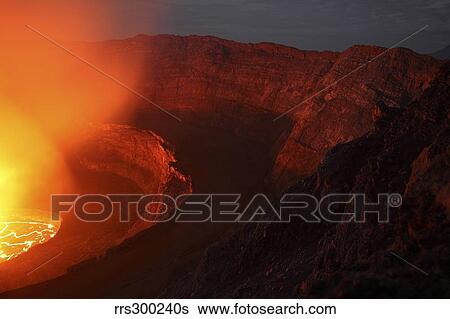 Summit caldera with lava lake, Nyiragongo Volcano, Democratic Republic Congo. View Large Photo Image Stock Photograph - Summit caldera with lava lake, Nyiragongo Volcano, Democratic Republic Congo.. Fotosearch