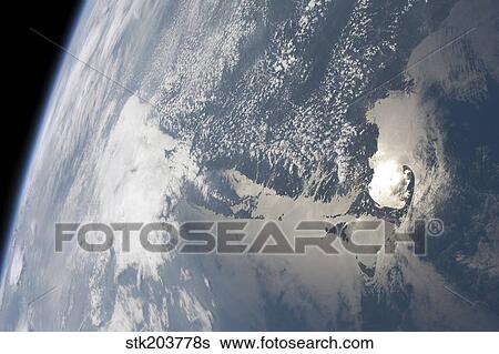 Sunglint on the waters of Earth. View Large Photo Image Stock Photograph - Sunglint on the waters of Earth.. Fotosearch