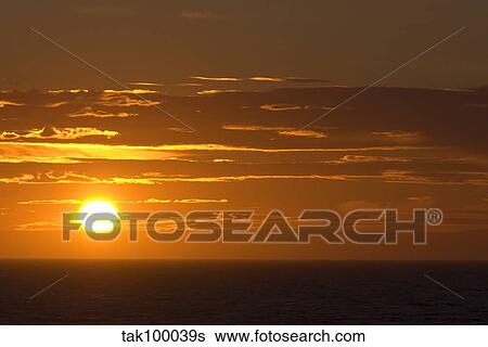 Sunset at Gulf of St. Lawrence. View Large Photo Image Stock Photograph - Sunset at Gulf of St. Lawrence.. Fotosearch
