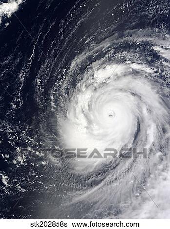 Stock Photograph - Super Typhoon Choi-wan west of the Mariana Islands, Pacific Ocean.. Fotosearch