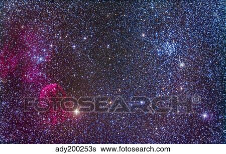 Supernova remnants and star clusters in the constellation Gemini. View Large Photo Image Stock Photograph - Supernova remnants and star clusters in the constellation Gemini.. Fotosearch