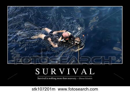 Picture - Survival: Inspirational Quote and Motivational Poster. Fotosearch