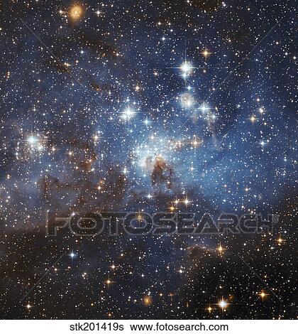 Swirls of gas and dust reside in this region of star formation inside the Large Magellanic Cloud. View Large Photo Image Stock Photograph - Swirls of gas and dust reside in this region of star formation inside the Large Magellanic Cloud.. Fotosearch