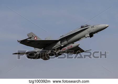 Swiss Air Force F-18C Hornet used for Air Policing. View Large Photo Image Picture - Swiss Air Force F-18C Hornet used for Air Policing.. Fotosearch