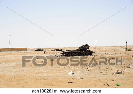 T-55 tanks destroyed by NATO forces just outside Ajadabiya, Libya. View Large Photo Image Picture - T-55 tanks destroyed by NATO forces just outside Ajadabiya, Libya.. Fotosearch