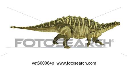 Stock Illustration - Talarurus dinosaur on white background.. Fotosearch
