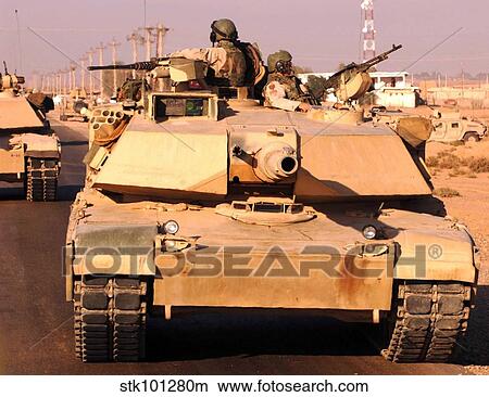 Picture - Tankers return safely to Camp Warhorse.. Fotosearch