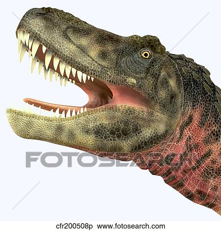 Stock Illustration - Tarbosaurus dinosaur roaring.. Fotosearch