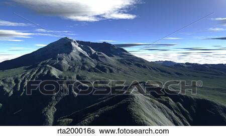 Terragen render of Mt. St. Helens, Washington, in daylight. View Large Illustration Stock Illustration - Terragen render of Mt. St. Helens, Washington, in daylight.. Fotosearch