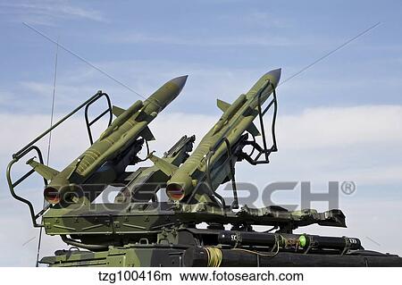 Picture - The 2K12 Kub mobile surface-to-air missile system.. Fotosearch
