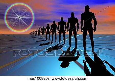 The advancement of robotics and cloning. View Large Illustration Stock Illustration - The advancement of robotics and cloning.. Fotosearch