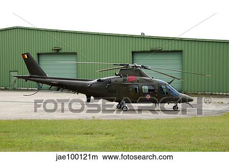 The Agusta A-109 helicopter of the Belgian Army. View Large Photo Image Picture - The Agusta A-109 helicopter of the Belgian Army.. Fotosearch