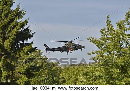The Agusta A109 helicopter used by the Belgian Army. View Large Photo Image Picture - The Agusta A109 helicopter used by the Belgian Army.. Fotosearch