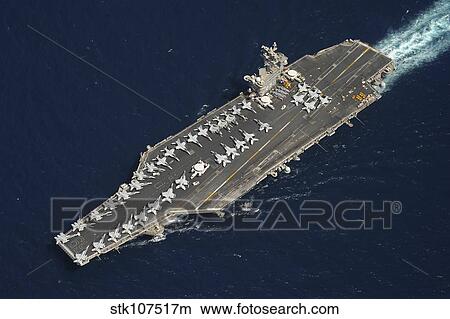 The aircraft carrier USS Dwight D. Eisenhower. View Large Photo Image Picture - The aircraft carrier USS Dwight D. Eisenhower.. Fotosearch