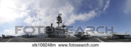 The aircraft carrier USS George H. W. Bush. View Large Photo Image Picture - The aircraft carrier USS George H. W. Bush.. Fotosearch