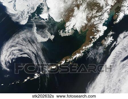 The Alaskan Peninsula and Aleutian Islands. View Large Photo Image Stock Photograph - The Alaskan Peninsula and Aleutian Islands.. Fotosearch