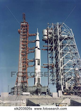 The Apollo 8 space vehicle on the launch pad at Kennedy Space Center. View Large Photo Image Stock Photograph - The Apollo 8 space vehicle on the launch pad at Kennedy Space Center.. Fotosearch