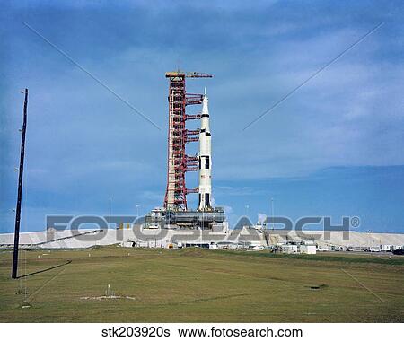 The Apollo Saturn 501 launch vehicle mated to the Apollo spacecraft. View Large Photo Image Stock Photograph - The Apollo Saturn 501 launch vehicle mated to the Apollo spacecraft.. Fotosearch