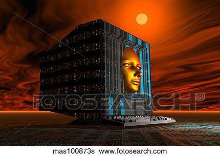 The appearance of mankinds future. View Large Illustration Stock Illustration - The appearance of mankinds future.. Fotosearch