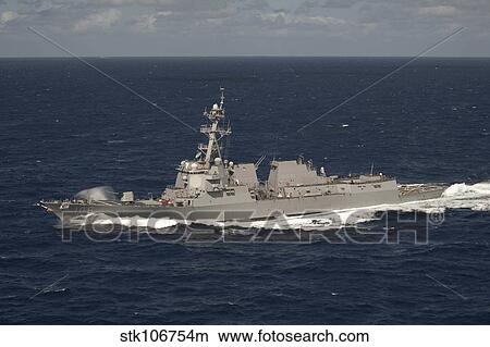 Picture - The Arleigh Burke-class guided-missile destroyer USS Stockdale.. Fotosearch