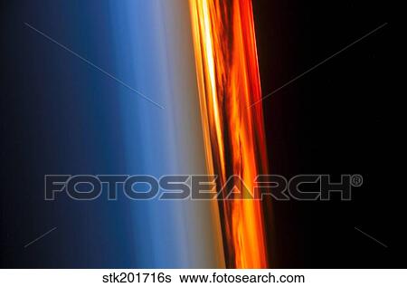 The atmosphere and a setting sun. View Large Photo Image Stock Photograph - The atmosphere and a setting sun.. Fotosearch
