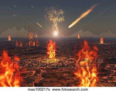 The birth and creation of a new planet that may evolve into the Earth itself. View Large Illustration Stock Illustration - The birth and creation of a new planet that may evolve into the Earth itself.. Fotosearch