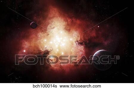 The birth of numerous stars exposing their light to the universe. View Large Illustration Stock Illustration - The birth of numerous stars exposing their light to the universe.. Fotosearch