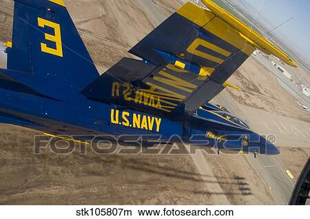 The Blue Angels perform over El Centro, California. View Large Photo Image Picture - The Blue Angels perform over El Centro, California.. Fotosearch