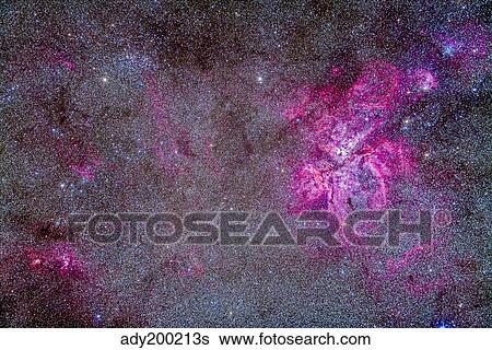 The Carina Nebula and surrounding clusters. View Large Photo Image Stock Photograph - The Carina Nebula and surrounding clusters.. Fotosearch