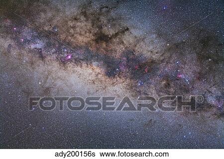 The center of the Milky Way through Sagittarius and Scorpius. View Large Photo Image Stock Photograph - The center of the Milky Way through Sagittarius and Scorpius.. Fotosearch