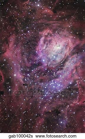 The central region of the Lagoon Nebula. View Large Photo Image Stock Photograph - The central region of the Lagoon Nebula.. Fotosearch