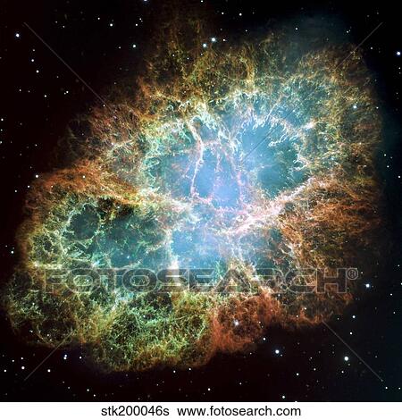 Stock Photograph - The Crab Nebula. Fotosearch