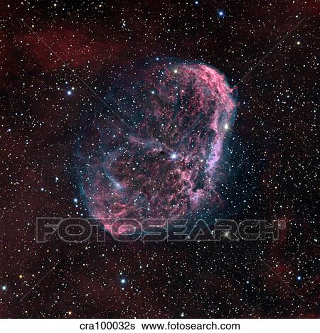 The Crescent Nebula View Large Photo Image Stock Photograph - The Crescent Nebula. Fotosearch