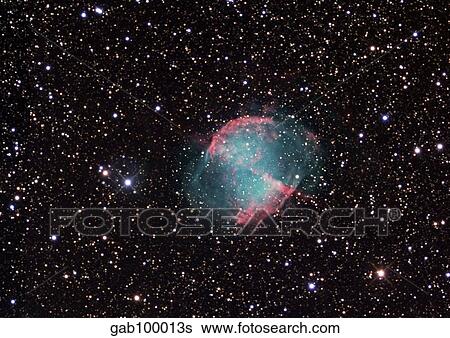 The Dumbbell Nebula View Large Photo Image Stock Photograph - The Dumbbell Nebula. Fotosearch