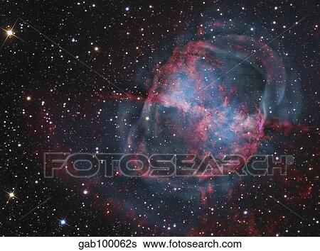The Dumbbell Nebula View Large Photo Image Stock Photograph - The Dumbbell Nebula. Fotosearch