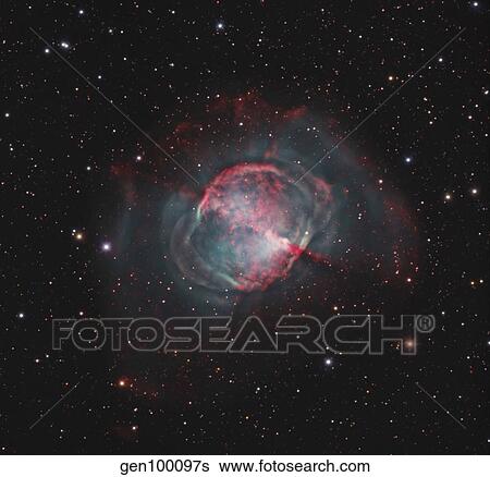 The Dumbbell Nebula View Large Photo Image Stock Photograph - The Dumbbell Nebula. Fotosearch