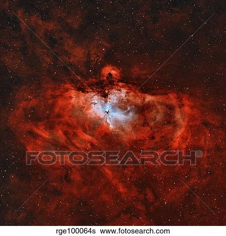 The Eagle Nebula in the constellation Serpens. View Large Photo Image Stock Photograph - The Eagle Nebula in the constellation Serpens.. Fotosearch