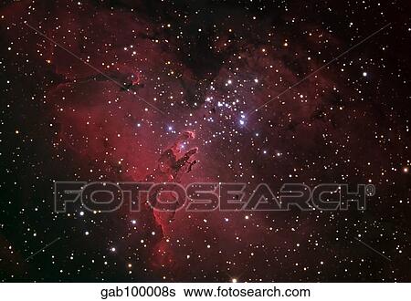 The Eagle Nebula View Large Photo Image Stock Photograph - The Eagle Nebula. Fotosearch