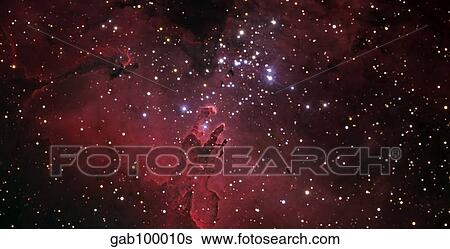 The Eagle Nebula View Large Photo Image Stock Photograph - The Eagle Nebula. Fotosearch
